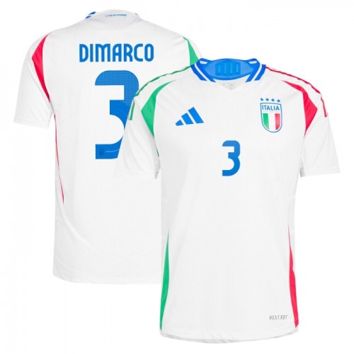 Italien DiMarco 3 Fotbollströjor Borta EM 2024 Italien DiMarco 3 Fotbollströjor Borta EM 2024